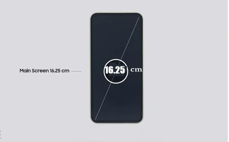 Galaxy A54 screen size