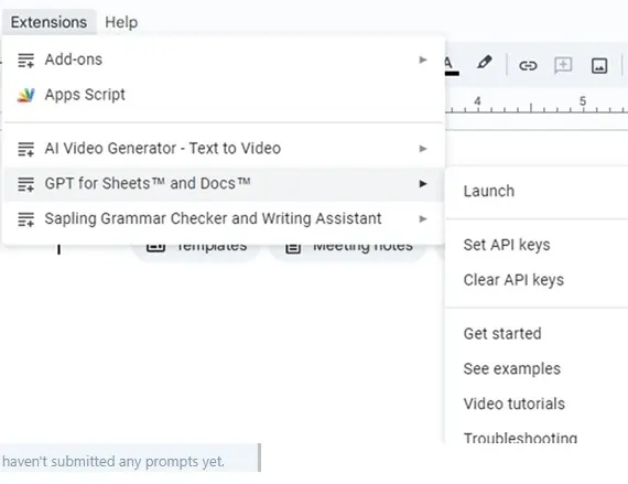 Launch GPT for Google Docs
