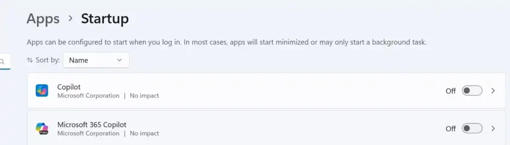 Deactivating startup app in your laptp